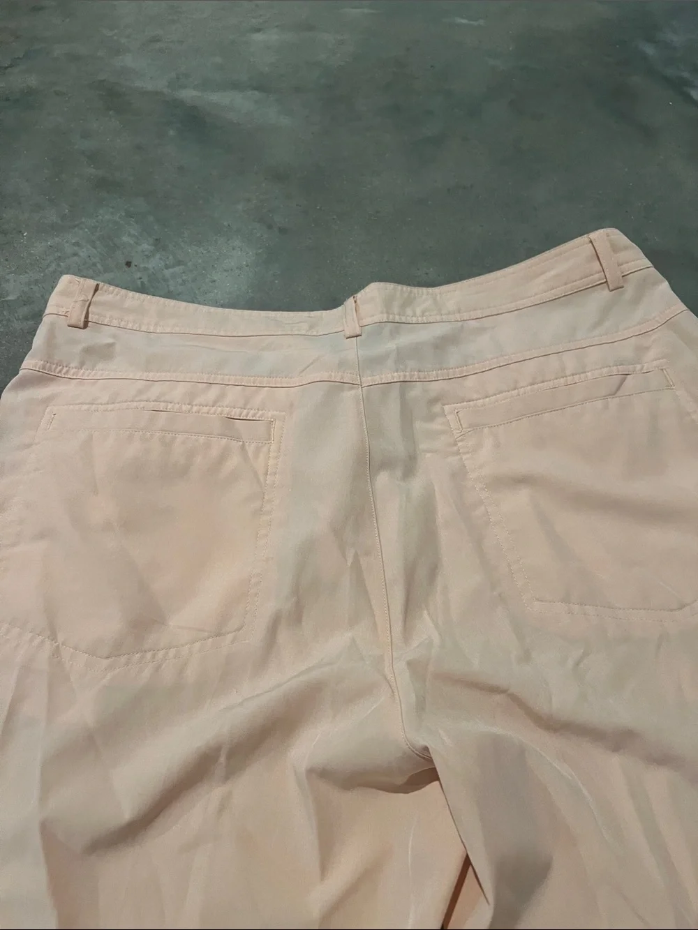 Men's Flat-Front Peach Cotton Shorts